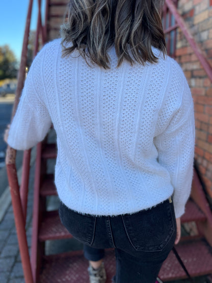 Lack of Color Sweater- White