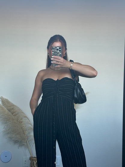 Pinstripe Jumpsuit