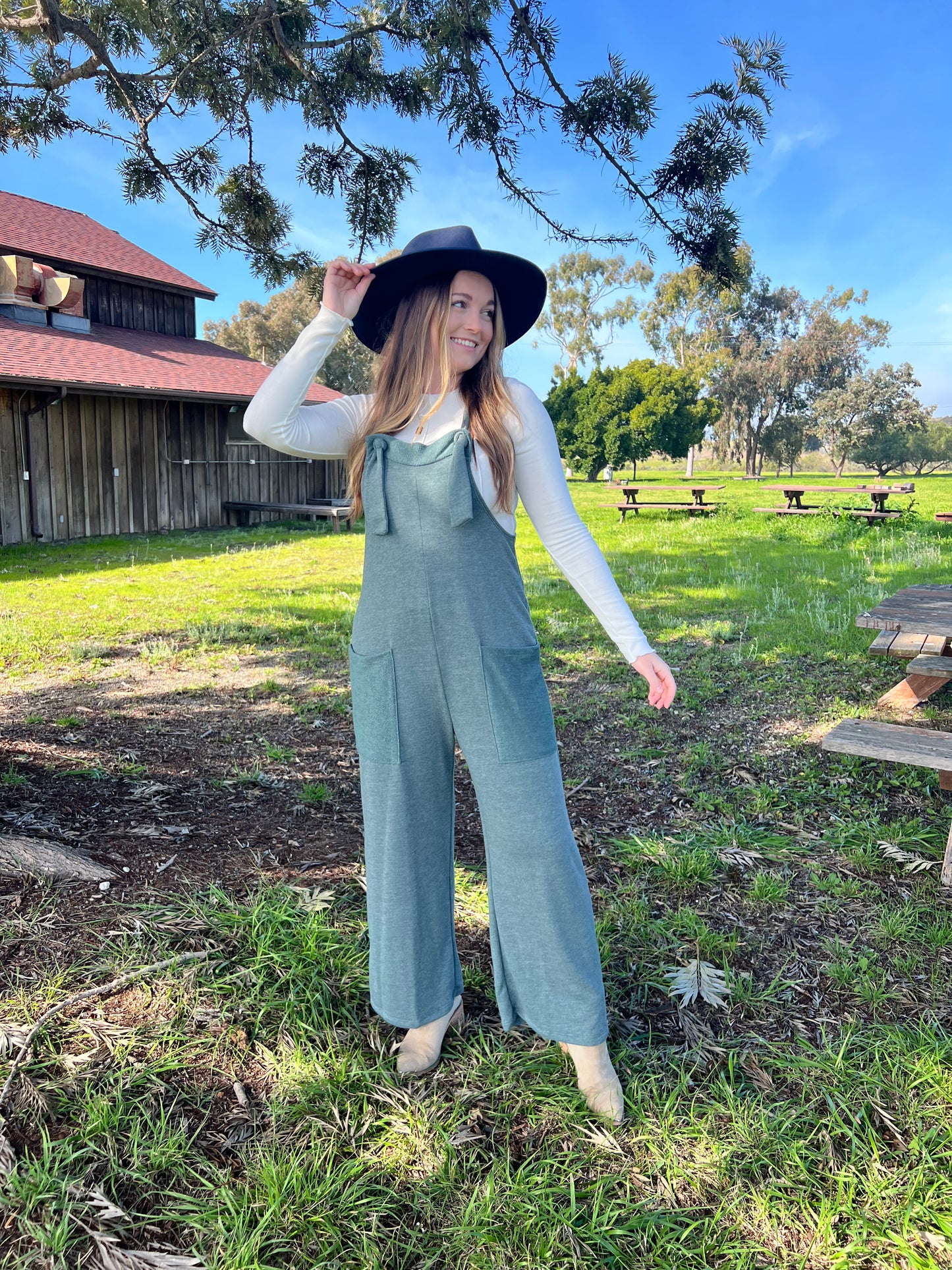 Green Knotted Jumpsuit