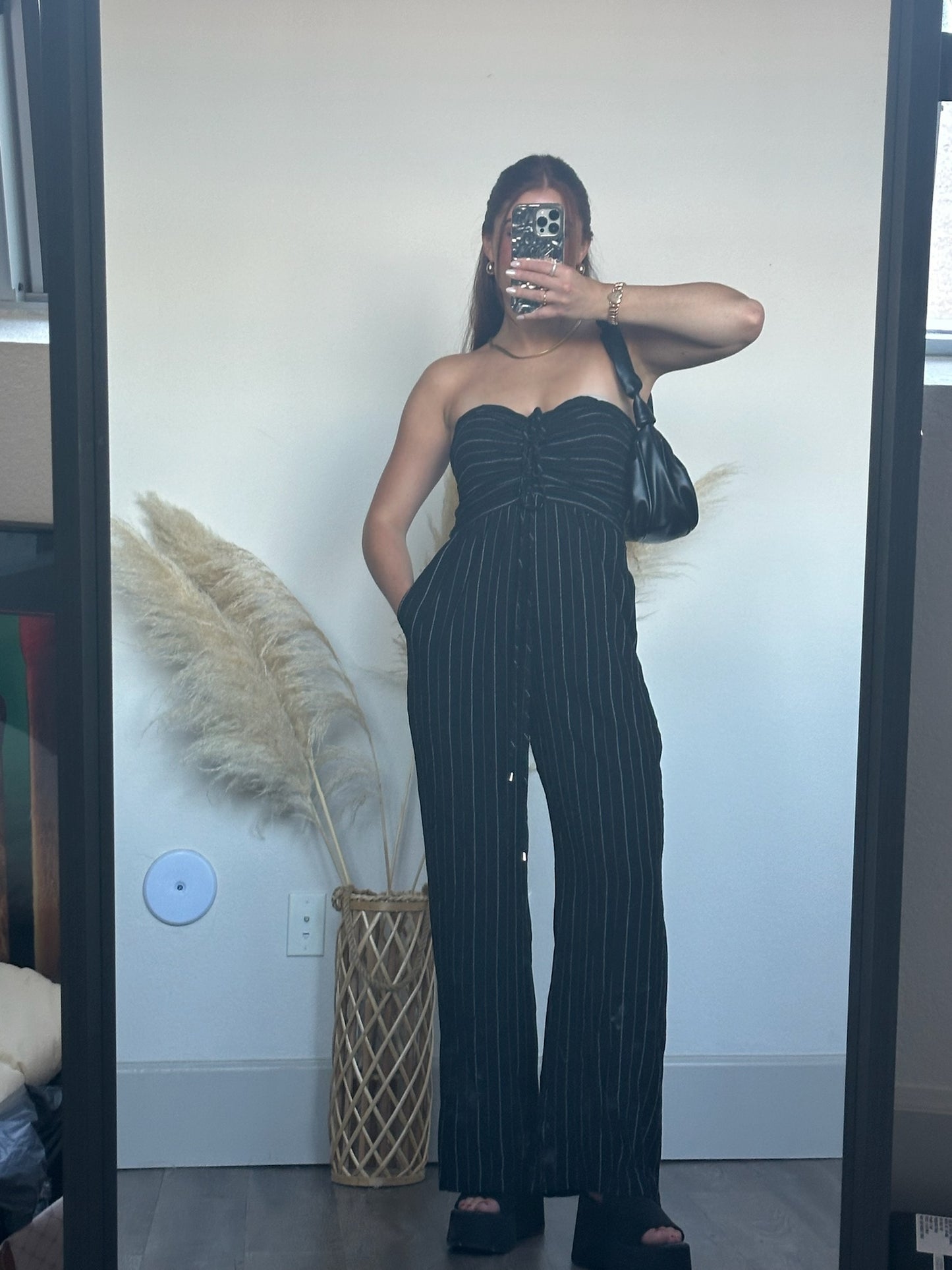 Pinstripe Jumpsuit